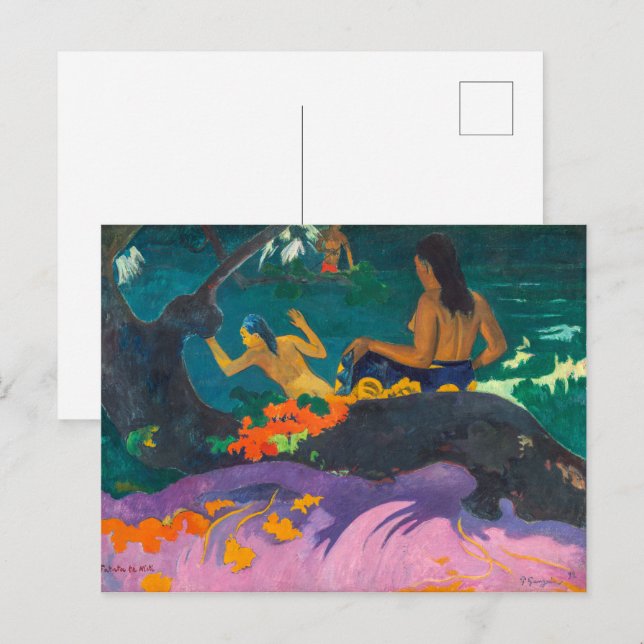 Am Meer | Paul Gauguin | FOTO Postkarte (Vorne/Hinten)