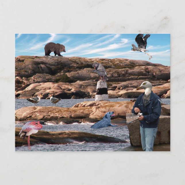 Am Meer, Postkarte (Vorderseite)