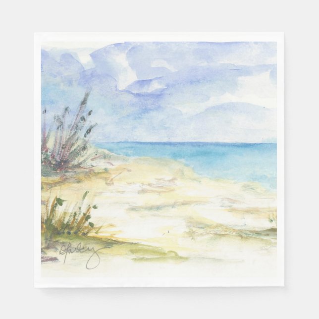 Am Meer von Neapel Serviette (Vorderseite)