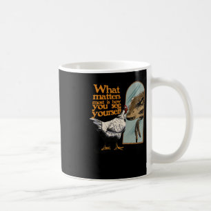 Am meisten sieht man sich selbst als Aufkleber Kaffeetasse