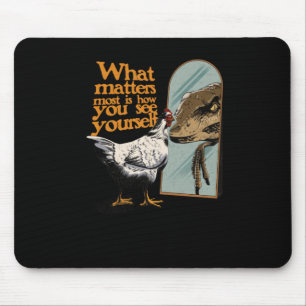 Am meisten sieht man sich selbst als Aufkleber Mousepad