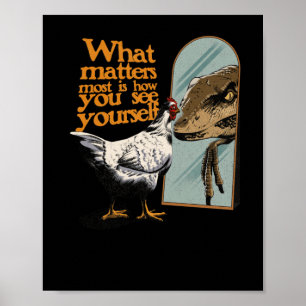 Am meisten sieht man sich selbst als Aufkleber Poster