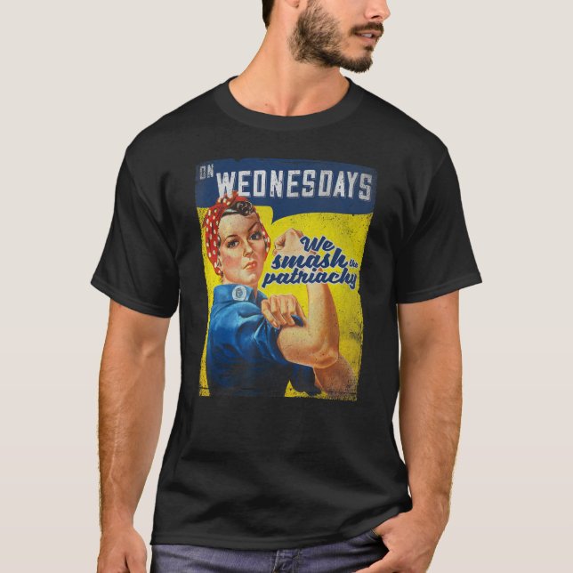 Am Mittwoch erschlagen wir das Patriarchat, Femini T-Shirt (Vorderseite)