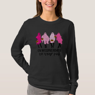 Am Mittwoch tragen wir Pink Pink Girls Ghost Hallo T-Shirt