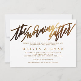 Am Morgen nach der Hochzeit Brunch Einladung