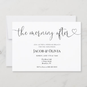 Am Morgen nach der Hochzeit Einladung zum Brunch