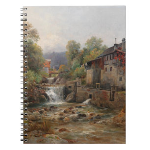 "Am Mühlenbach" (Von der Mill Stream) Notizblock