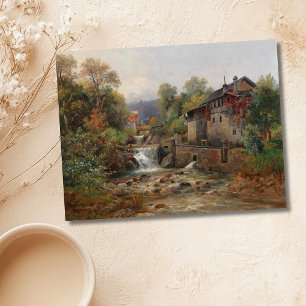 "Am Mühlenbach" (Von der Mill Stream) Postkarte