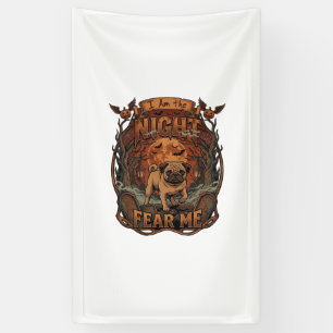 Am Nacht Fürchte Mich Pug Halloween Mond_1 Banner