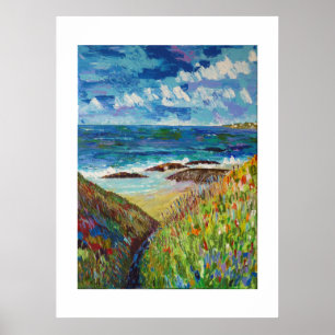 Am Ozean in der Bretagne Poster