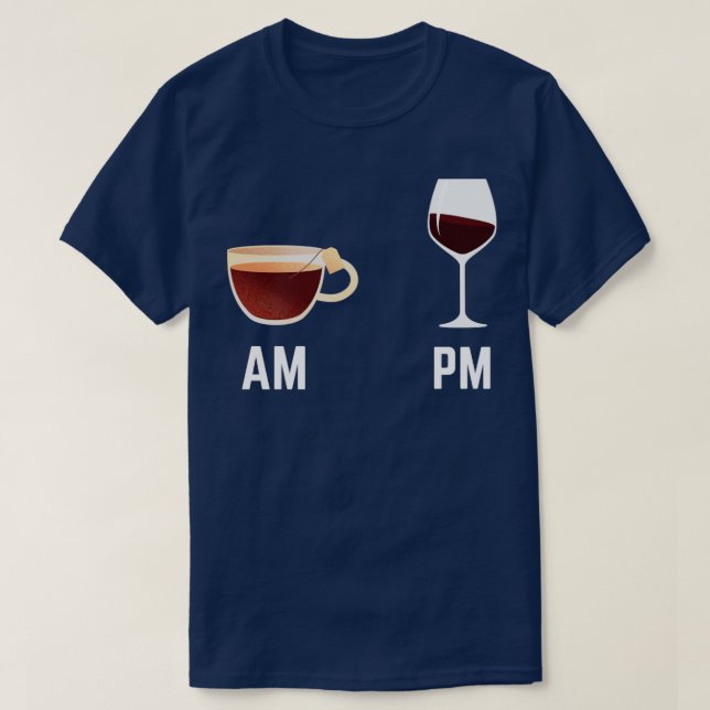 Am pm Wein T-Shirt (Design vorne)