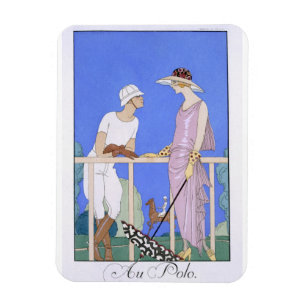 Am Polo 1920-29 (pochoir Druck) Magnet