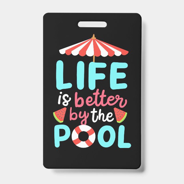 Am Pool ist das Leben besser Ausweis (Vorderseite)