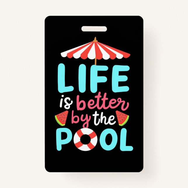 Am Pool ist das Leben besser Ausweis (Vorderseite)