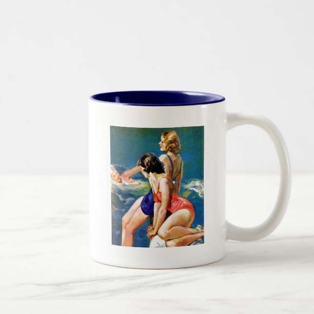 Am Pool Zweifarbige Tasse (Rechts)