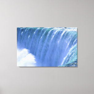 Am Rande der mächtigen Niagara-Fälle, New York Leinwanddruck