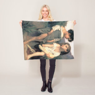 Am Rande des Baches, Bouguereau Fleecedecke