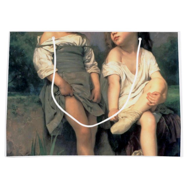 Am Rande des Baches, Bouguereau Große Geschenktüte (Vorderseite)