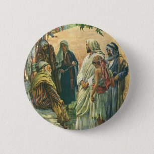 Am Sabbat arbeiten, Vintage Religion Button