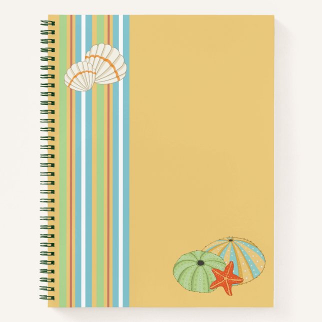 Am Sea Shore Spiral Notebook Notizbuch (Vorderseite)