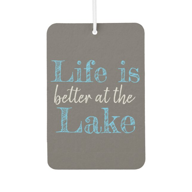 AM SEE IST DAS NÜCHENLEBEN BESSER | AUTOLUFTERFRISCHER (Vorderseite)