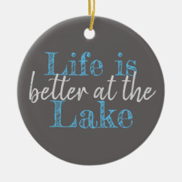 AM SEE IST DAS NÜCHENLEBEN BESSER KERAMIK ORNAMENT