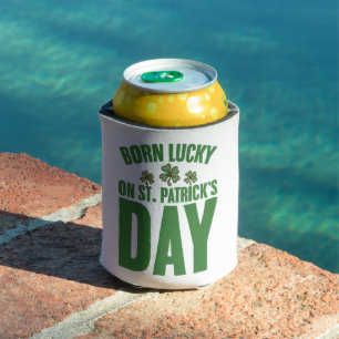 Am St. Patrick's Day Glück Geboren Irischer Geburt Dosenkühler