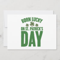 Am St. Patrick's Day Glück Geboren Irischer Geburt