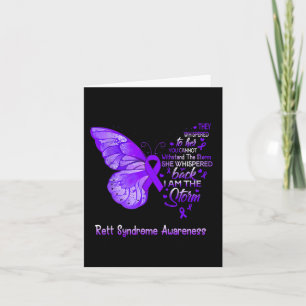 Am Storm Rett Syndrome Awareness Butterfly Karte