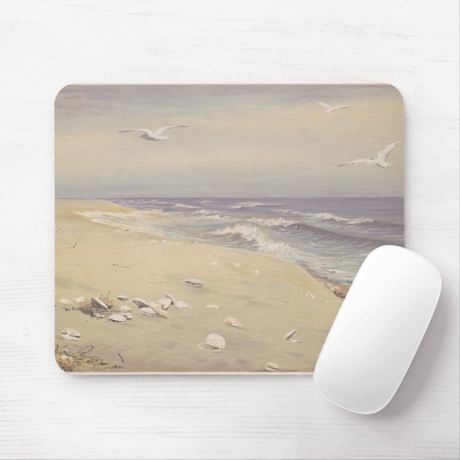 Am Strand (1879) - Vintage Küstenkunst Mousepad (Mit Mouse)