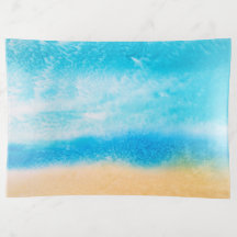 "Am Strand" Abstrakte Seidenmalerei