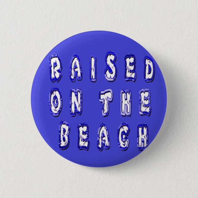 Am Strand aufgewachsen: ein Wassersportzentrum Button (Vorderseite)