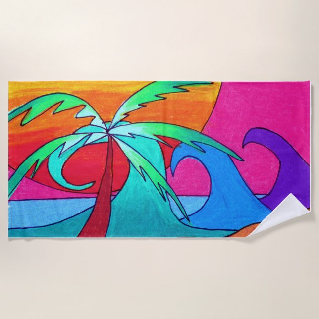 Am Strand - Badetuch (Vorderseite)