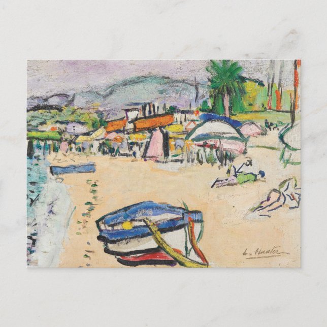 Am Strand | George Leslie Hunter Postkarte (Vorderseite)