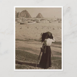 Am Strand, in der Bucht von Avalon, auf der katala Postkarte