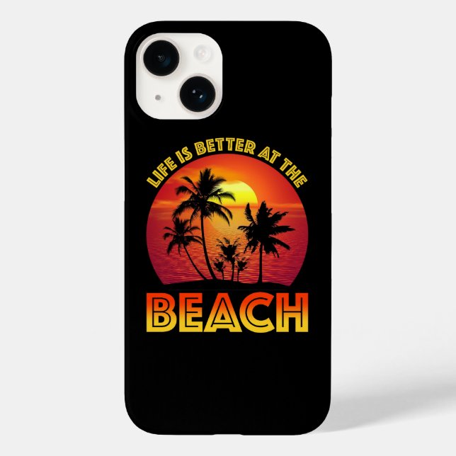 Am Strand ist das Leben besser Case-Mate iPhone 14 Hülle (Rückseite)