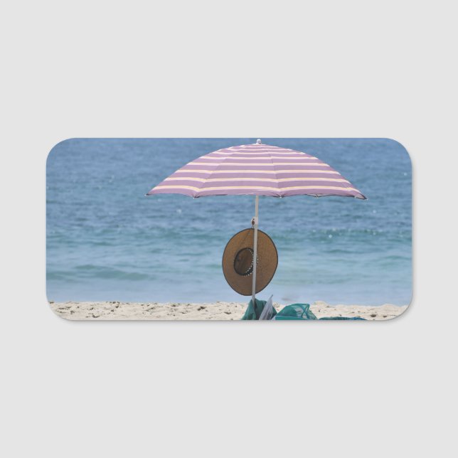 Am Strand Namensschild (Vorderseite)