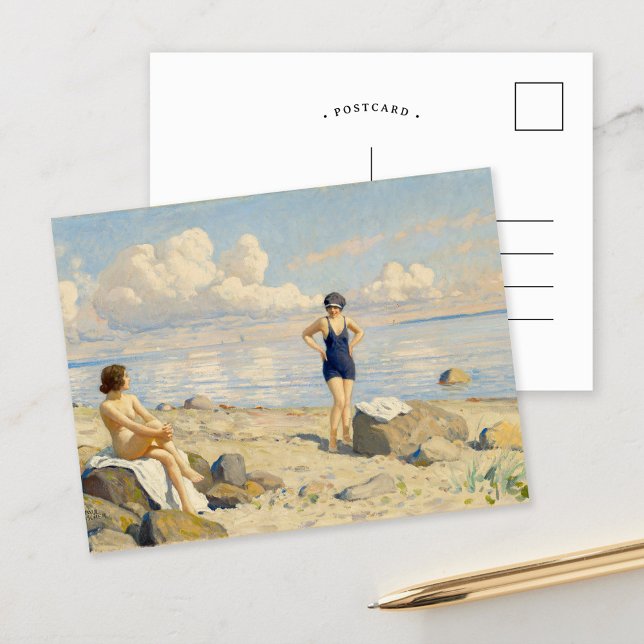 Am Strand | Paul Fischer Postkarte (Von Creator hochgeladen)