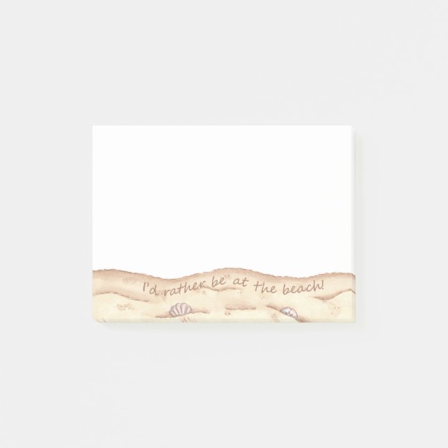 Am Strand Post-it Klebezettel (Vorderseite)