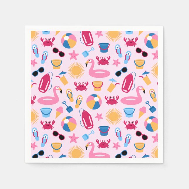 Am Strand Serviette (Vorderseite)