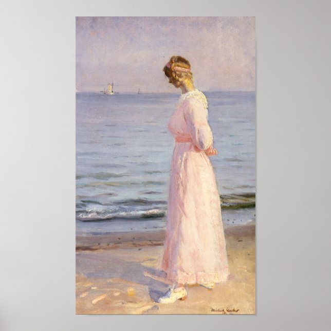 Am Strand von Skagen Poster (Vorne)