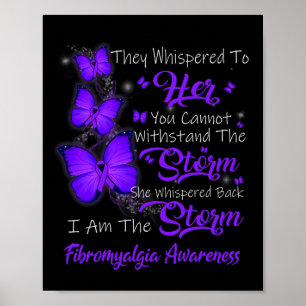 Am Sturm Fibromyalgie Bewusstsein Poster