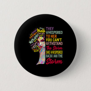 Am stürmischen Frauenmonat 19. Schwarze Geschichte Button