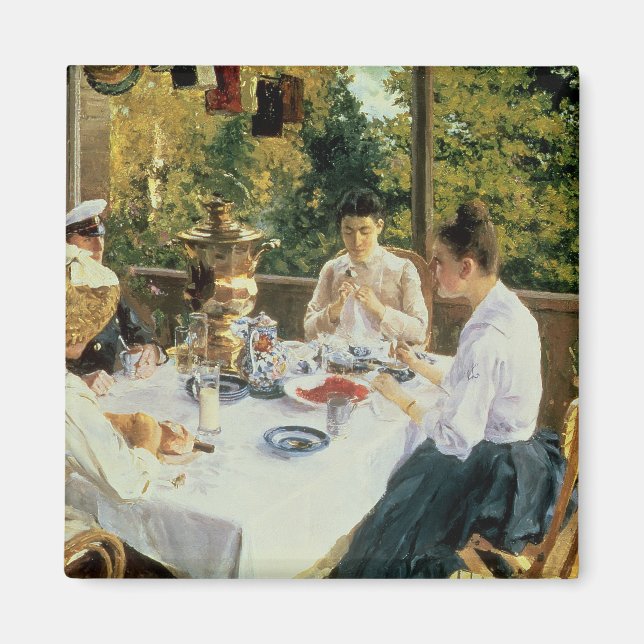 Am Teetisch, 1888 Magnet (Vorne)