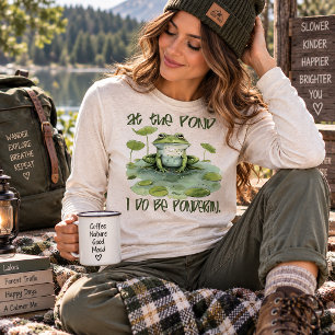 Am Teich denke ich nach, dummer Frosch Tri-Blend Shirt