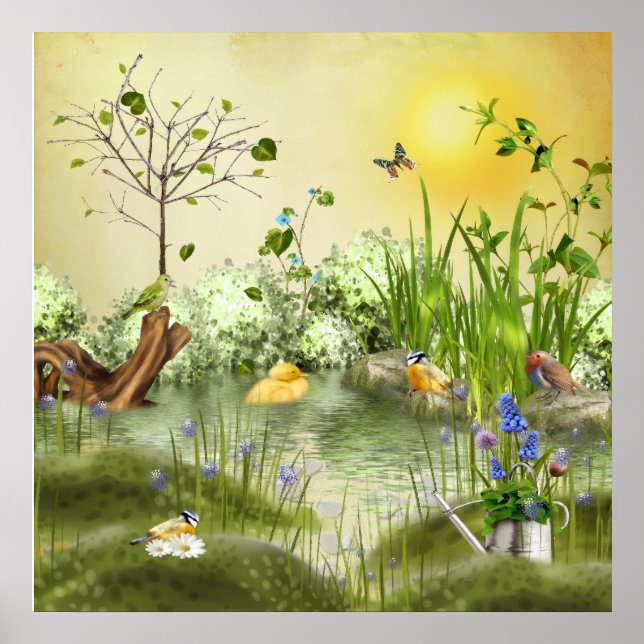 am Teich Poster (Vorne)