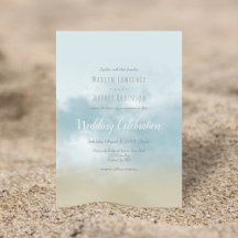 Am Ufer des Ozeans Surfstrand Hochzeit Einladung