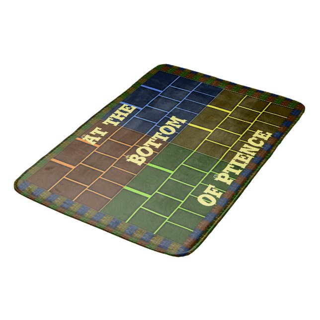 Am unteren Ende der Patience Bath Mats Badematte (Schrägansicht)