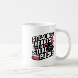 Am Valentinstag Herzen stehlen wie ich Pucks stehl Kaffeetasse