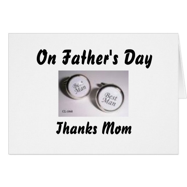 Am Vatertag Dank-Mama (Vorderseite (Horizontal))